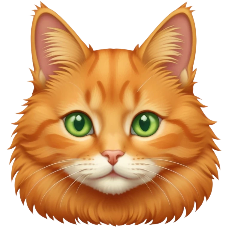 cute orange tabby cat face emoji