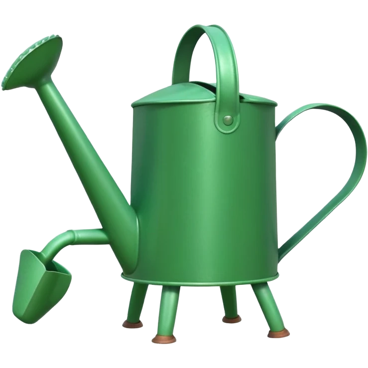 give me a watering can with legs. anthropomorphise the can emoji