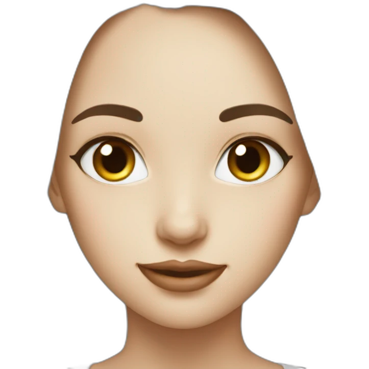 Beatiful girl white emoji