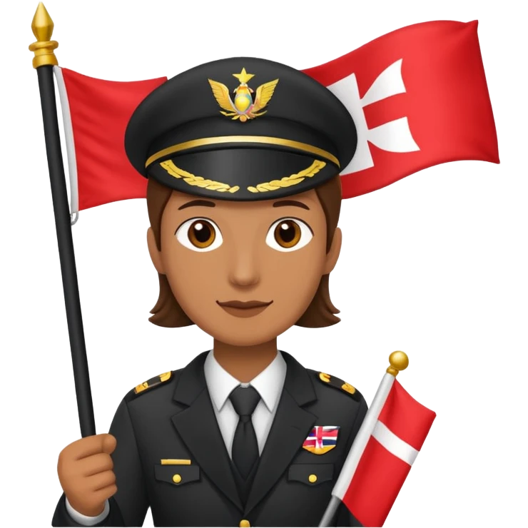 A Tour operator, male or female doesn't matter, get them holding a flag emoji