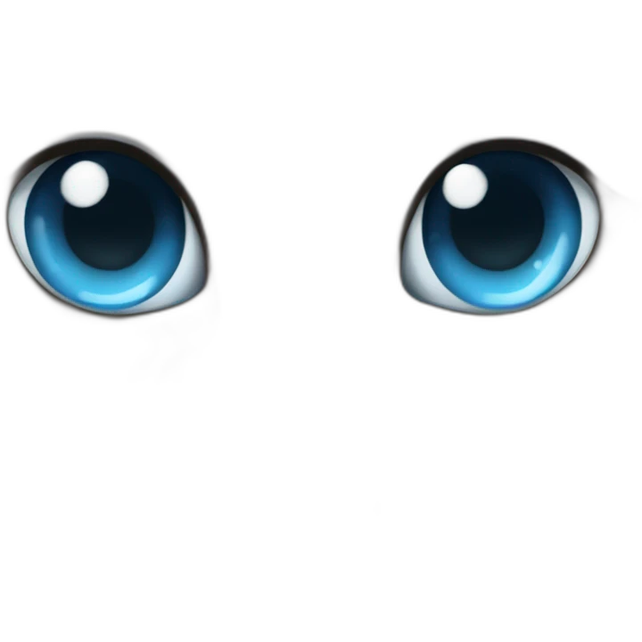 cara gato persa blanco ojos celeste emoji