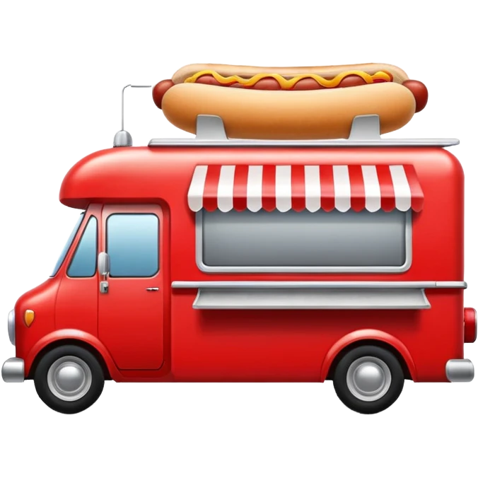 Hotdog truck. emoji