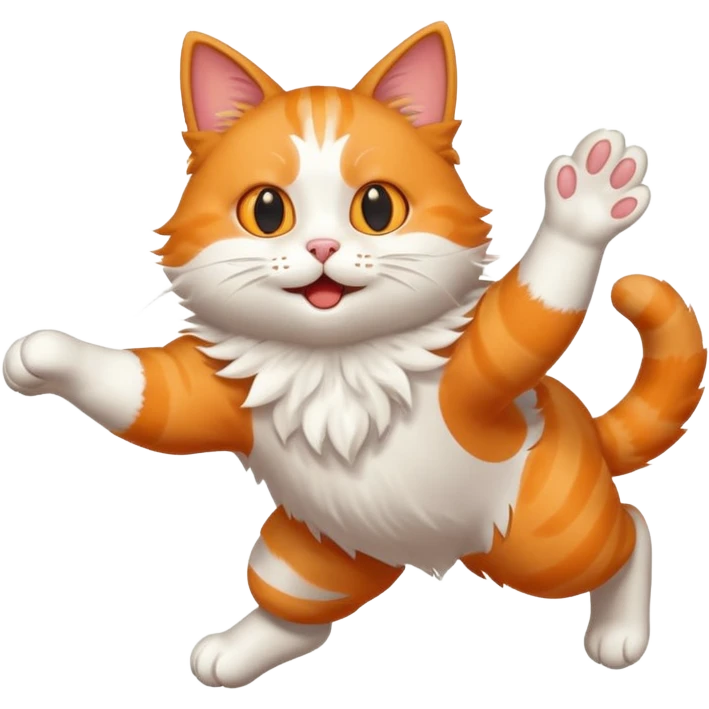 Cat jumping  emoji