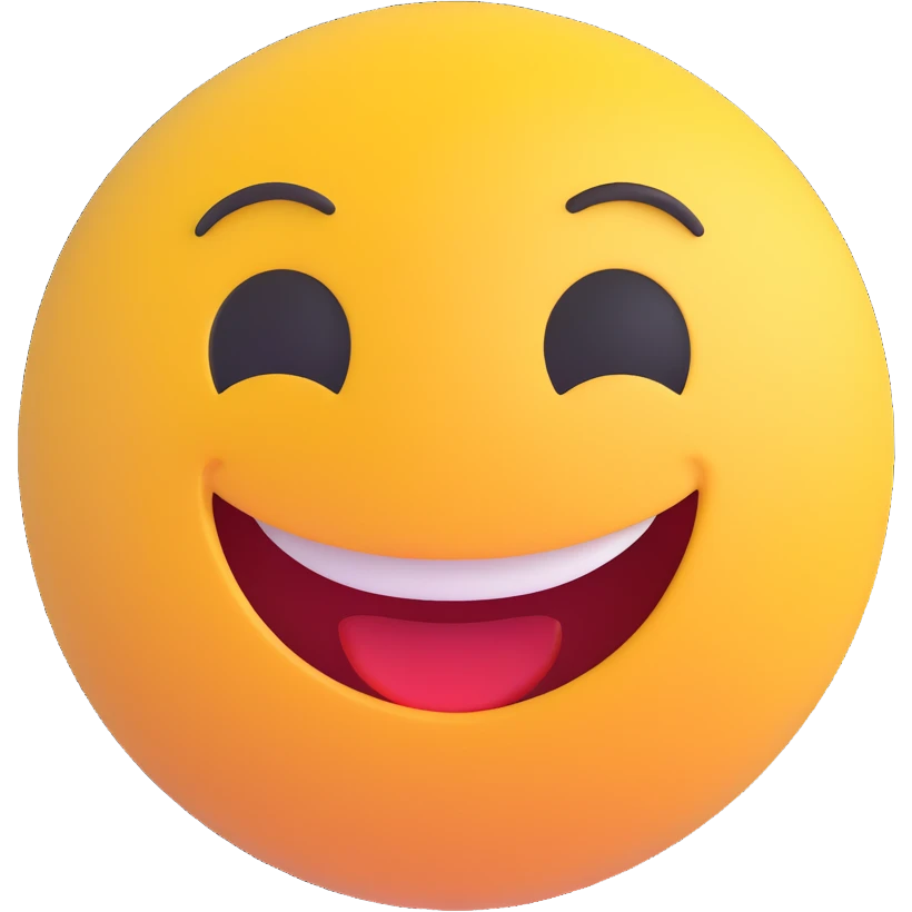 3D smiley emoji, girly, smiling, centered, surrounded by large, colorful, youthful, elegant typography: Alexandra emoji