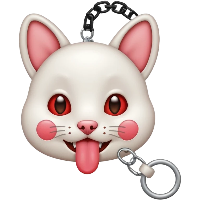 heart eyes face with tongue out on leash emoji