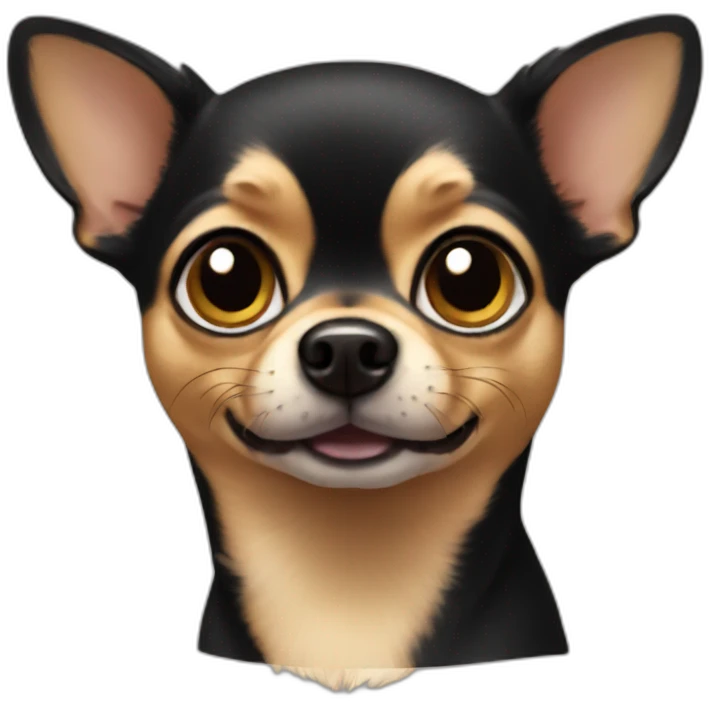 black and tan chihuahua emoji