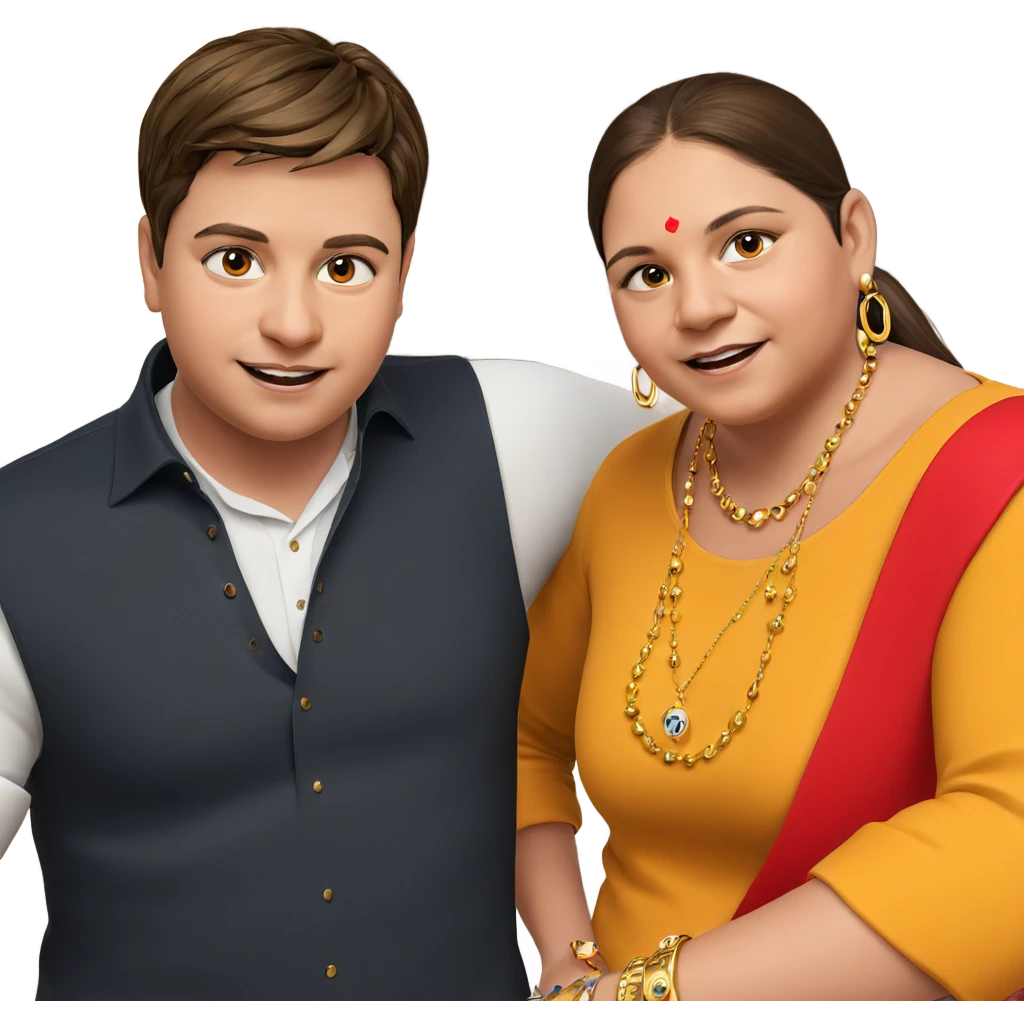 girl and boy with jewelry emoji