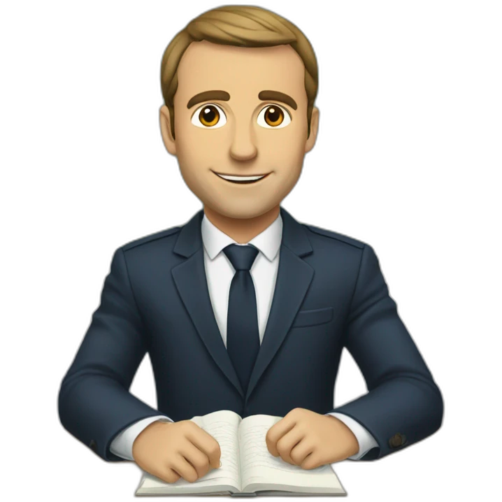 Macron a l’école emoji
