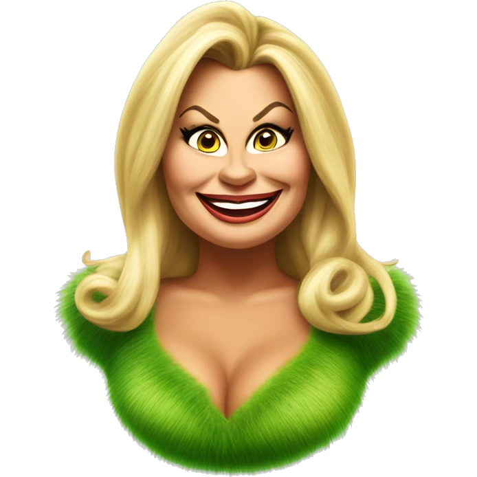Jennifer coolidge as grinch emoji