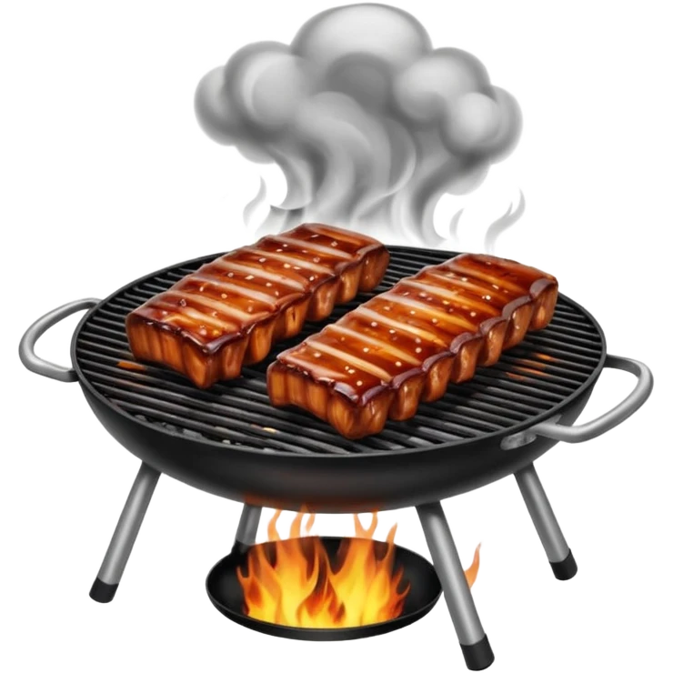 bbq ribs on grill emoji