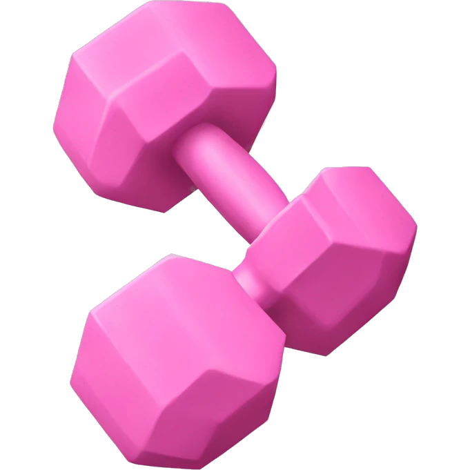 Light pink dumbbell emoji