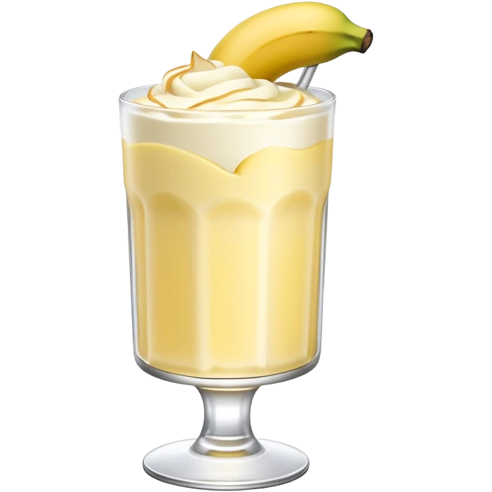 Pale yellow Banana pudding in a highball glass without visible bananas  emoji