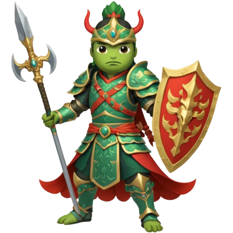 Pepe as Lu bu from 3 kingdoms emoji