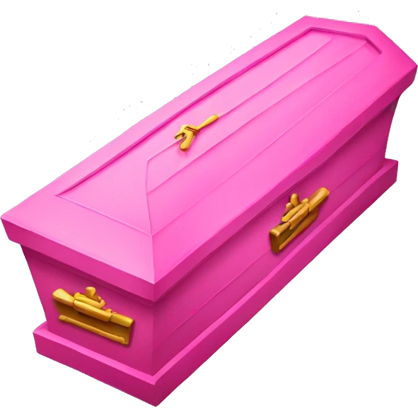 Pink coffin emoji