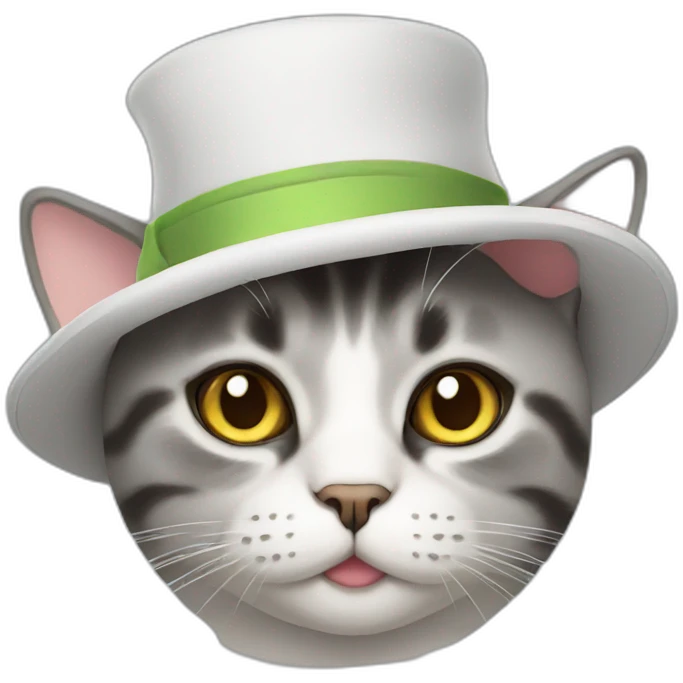 Cat in a hat emoji