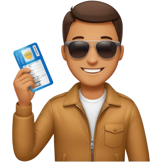 I will buy the flight ticket man emoji