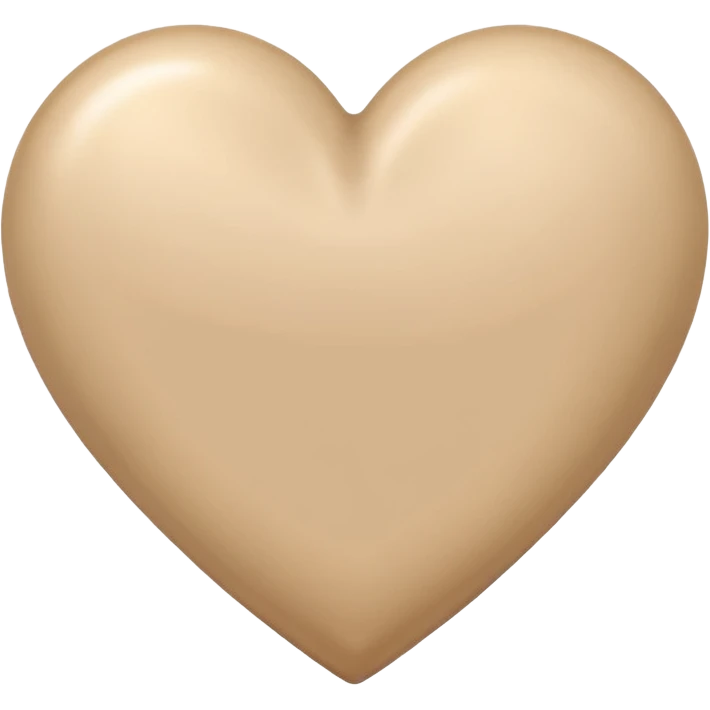 a beige heart healed emoji