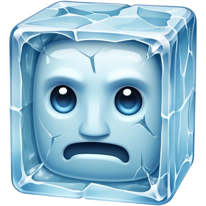 Golem in a block of ice emoji