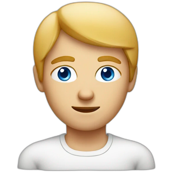 a nordic man with blue eyes making pizza emoji