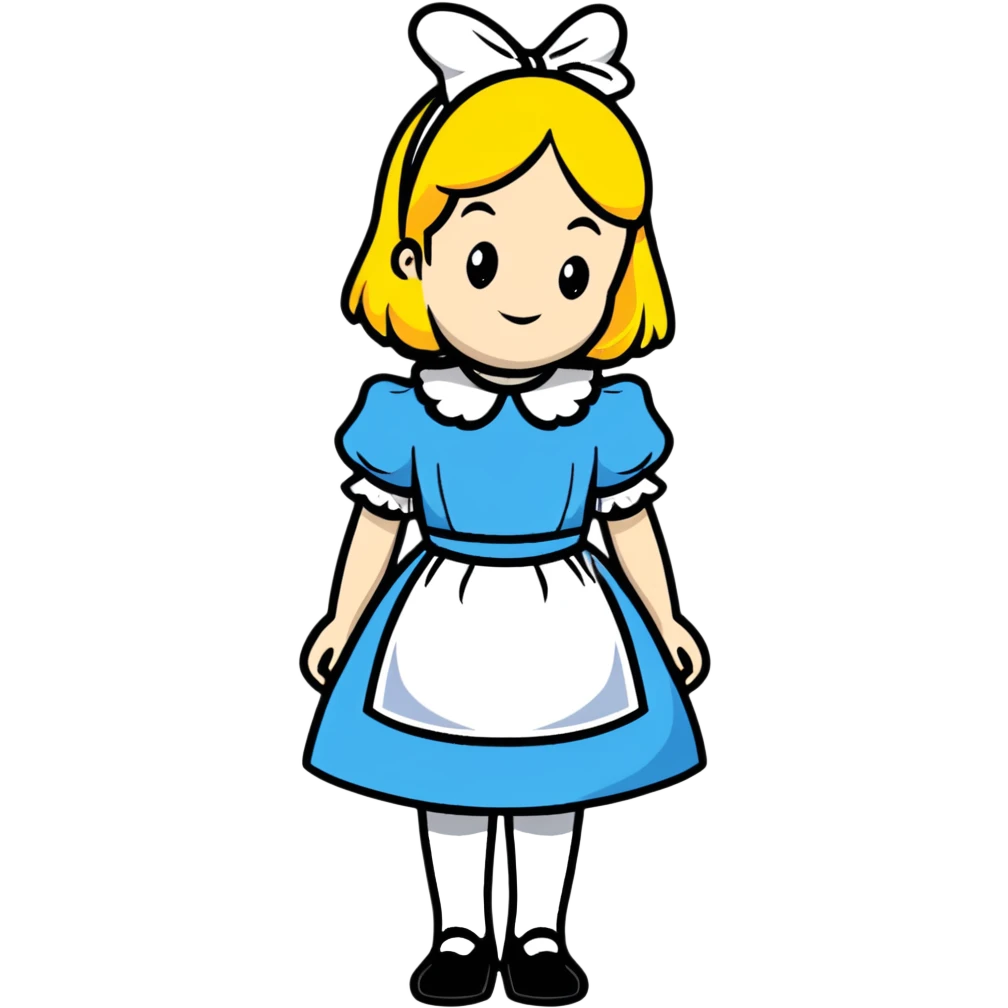 Alice from Alice in Wonderland emoji