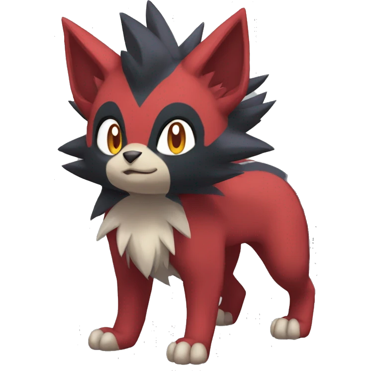 Litten-Zoroark-Mightyena-Zorua full body emoji