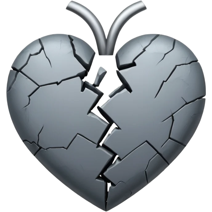 broken gray heart emoji