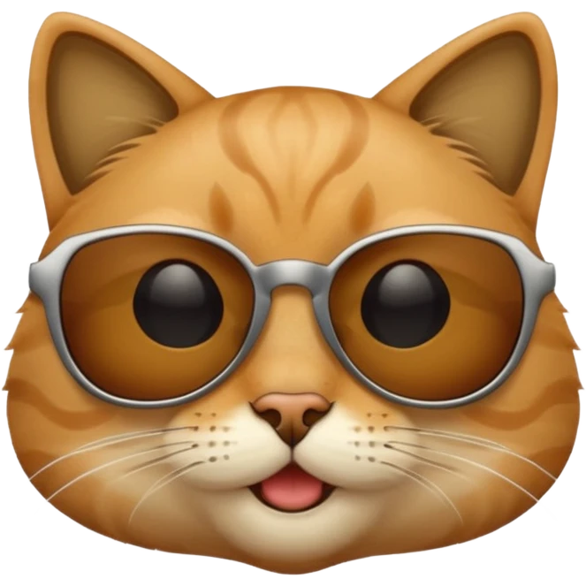 Cat wearing sunglasses emoji
