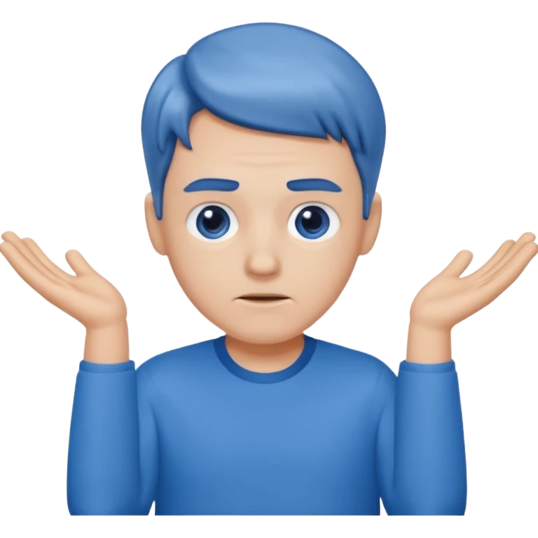 человек пожимает плечами emoji