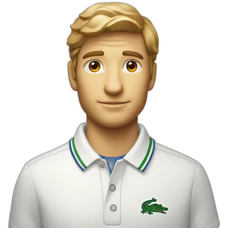Lacoste man emoji