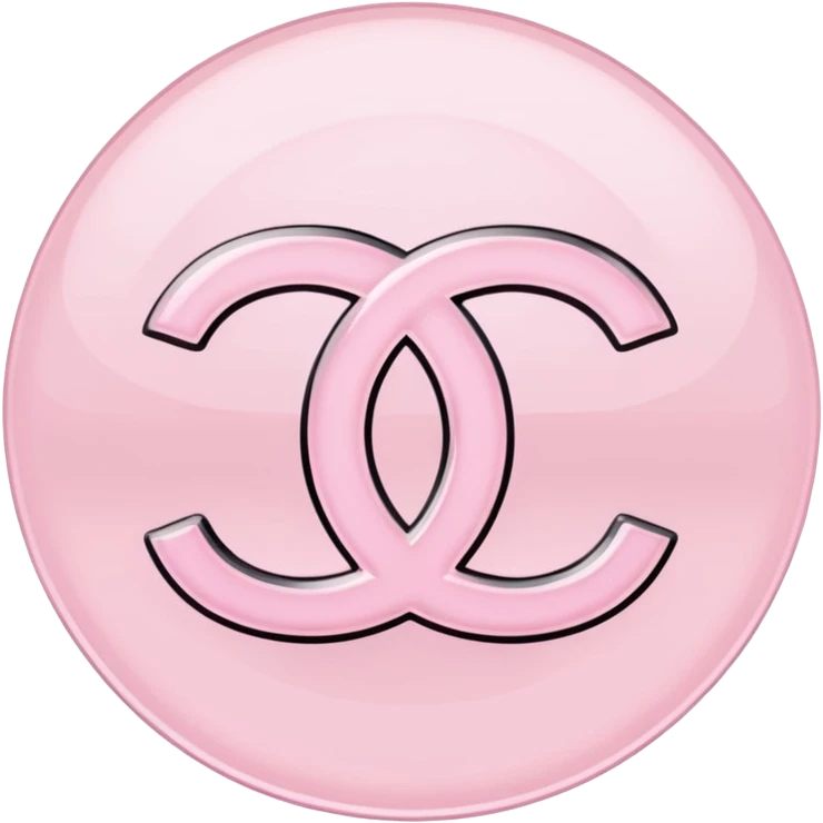 light pink chanel logo without background emoji