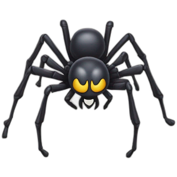 Araignée sur squelette emoji