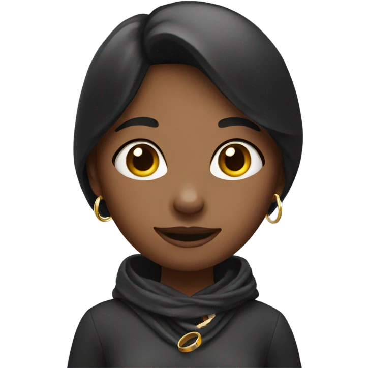 a girl with a ring emoji