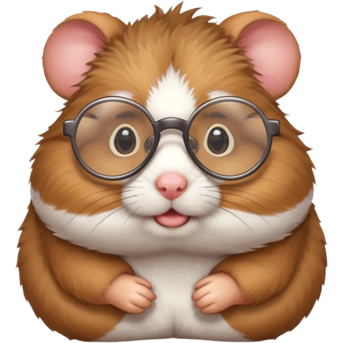 HAMSTER WITH GLASSES emoji
