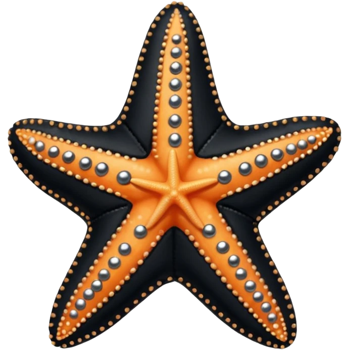 Starfish Dressed  in black leather wear emoji