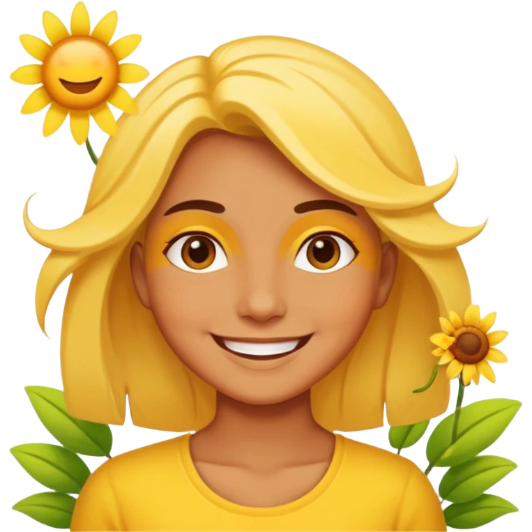 Весняне сонечко та теало emoji