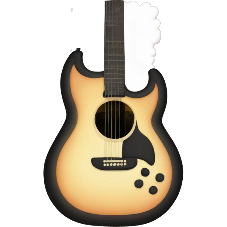 A aesthetic guitar emoji