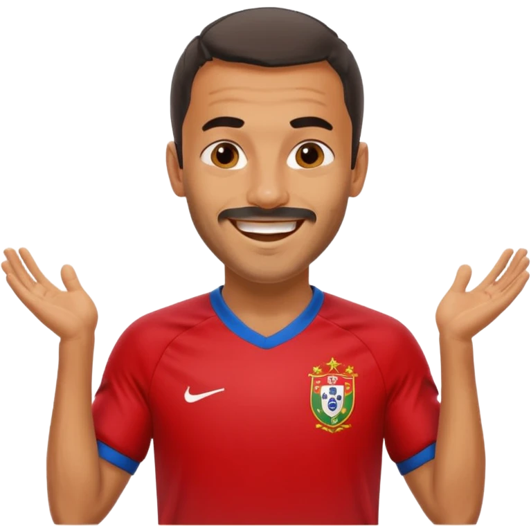 Nuno Mendes, Portuguese footballer, celebrating emoji