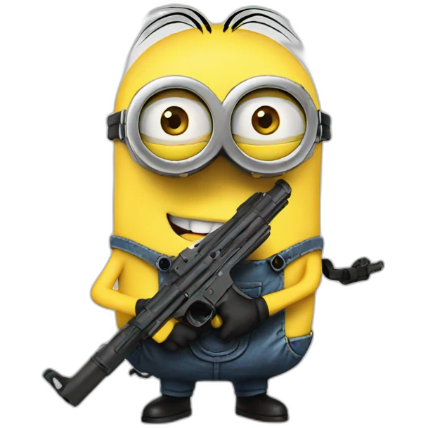 Minions with gun emoji