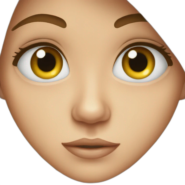 Big eye girl emoji