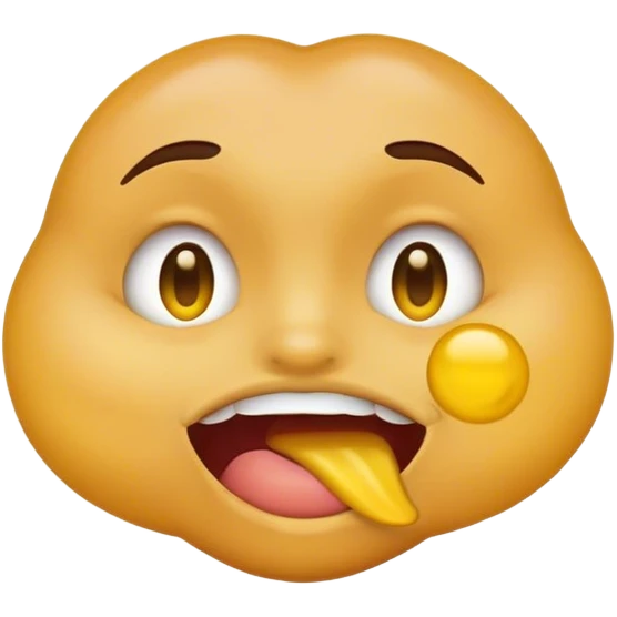Lip bite yellow emoji emoji