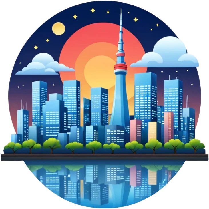 logo tokyo landscape  emoji