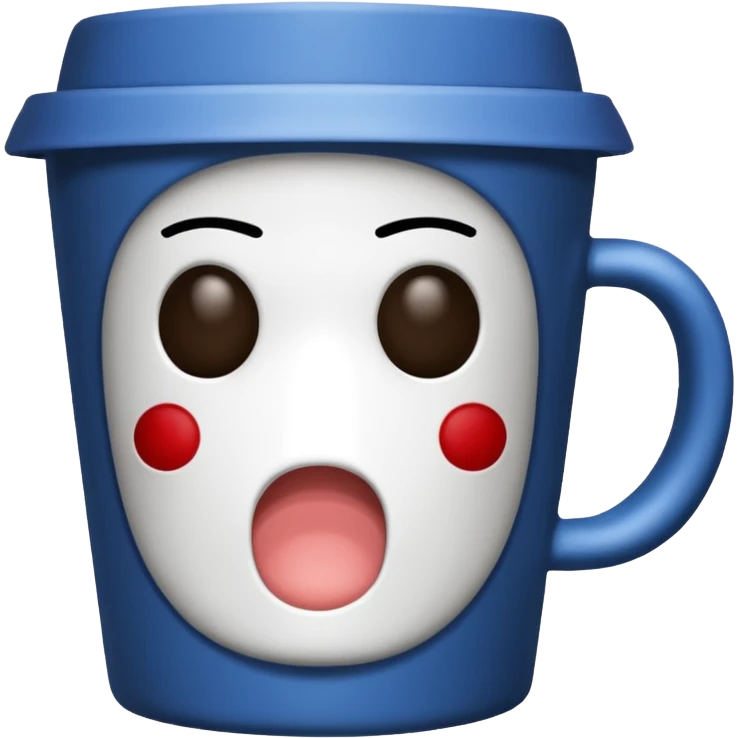 coffee cup no face emoji