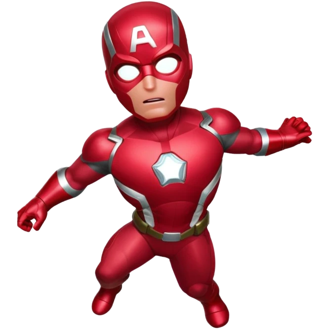 vision marvel body with red face from captain america: civil war emoji