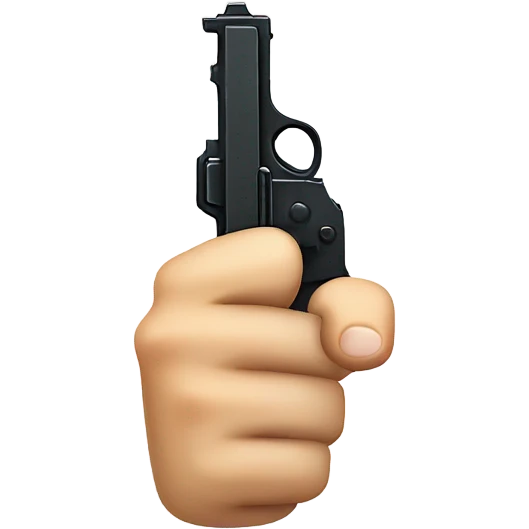 Gun hand sign emoji