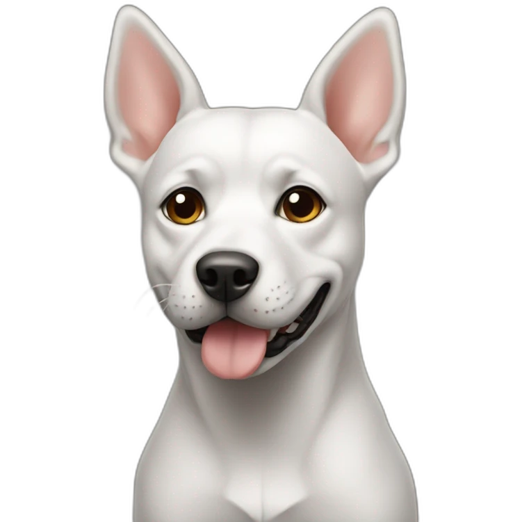 Chat sur un chien emoji