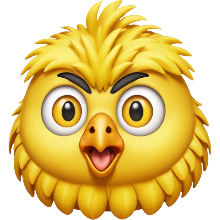Shocked chicken emoji emoji