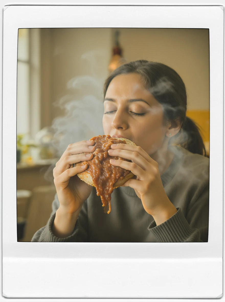 person eating sloppy joe emoji