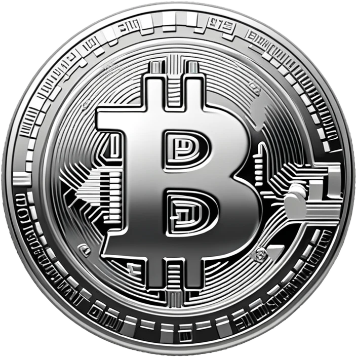 silver bitcoin emoji