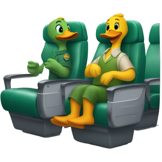 Ducks on a plane emoji