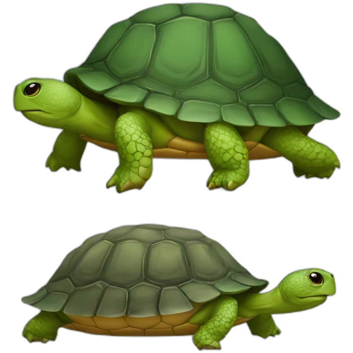 L’outre sur tortue emoji